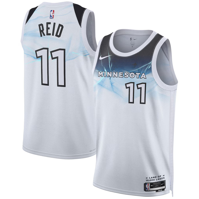 Men's Minnesota Timberwolves #11 Naz Reid White 2024_25 City Edition Stitched Jersey