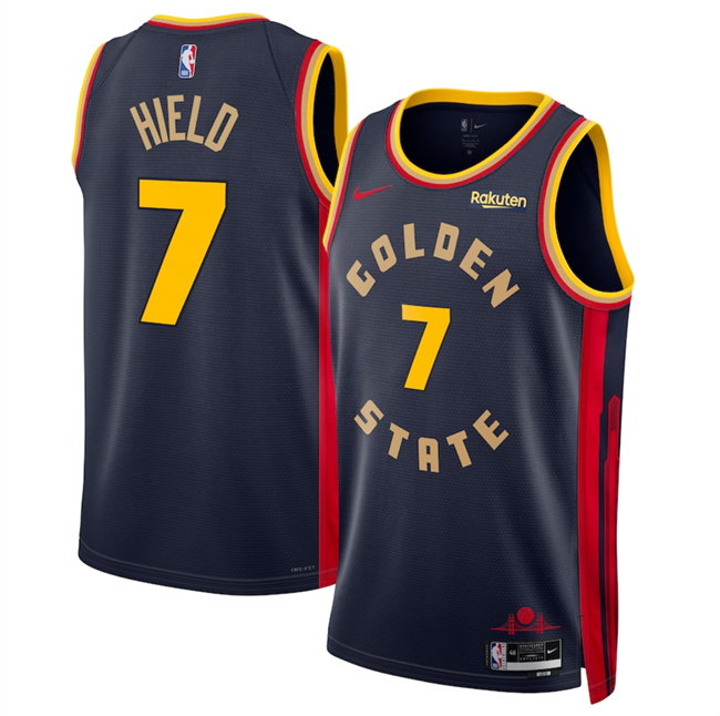 Men's Golden State Warriors #7 Buddy Hield Navy 2024_25 City Edition Stitched Basketball Jersey