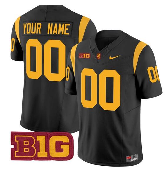 Men's USC Trojans Customized Black 2024 F.U.S.E. Vapor Limited Stitched Jersey