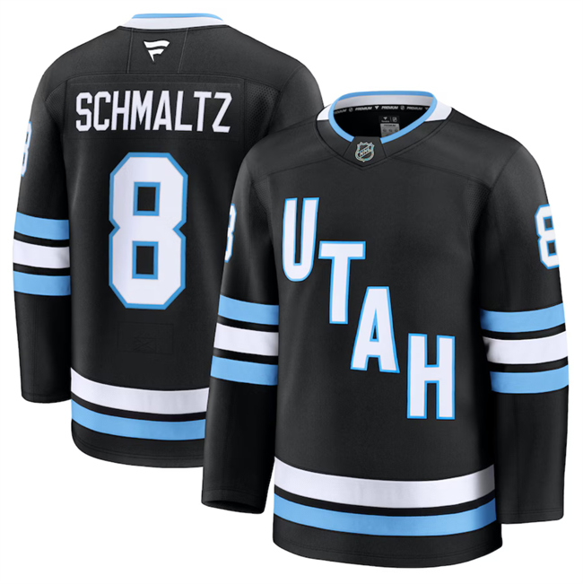 Men's Utah Hockey Club #8 Nick Schmaltz White 2024-25 With C Patch Stitched Jersey