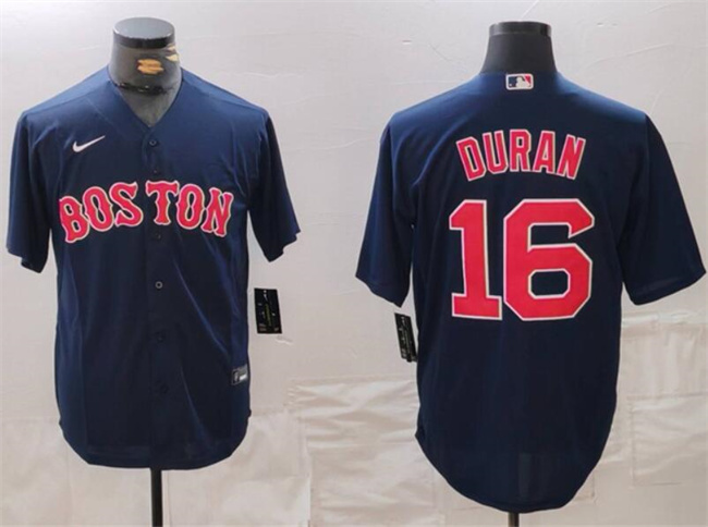 Youth Boston Red Sox #16 Jarren Duran Navy Stitched Baseball Jersey