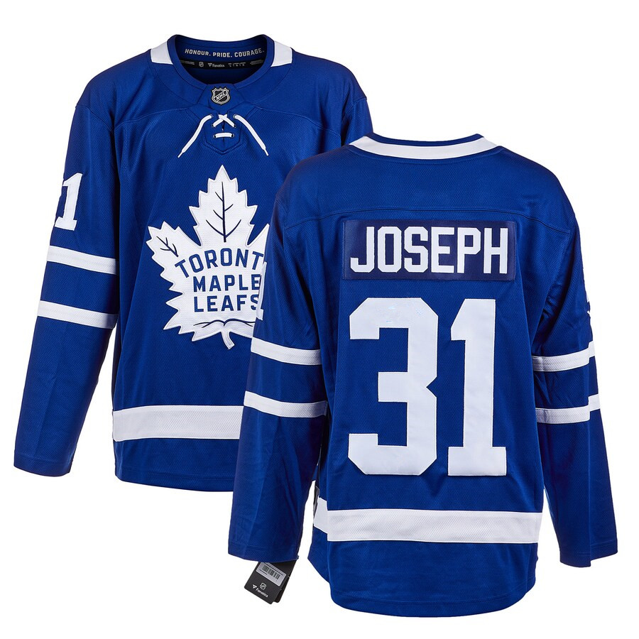 Men's Toronto Maple Leafs #31 Curtis Joseph Blue Franatics Stitched NHL Hockey Jersey