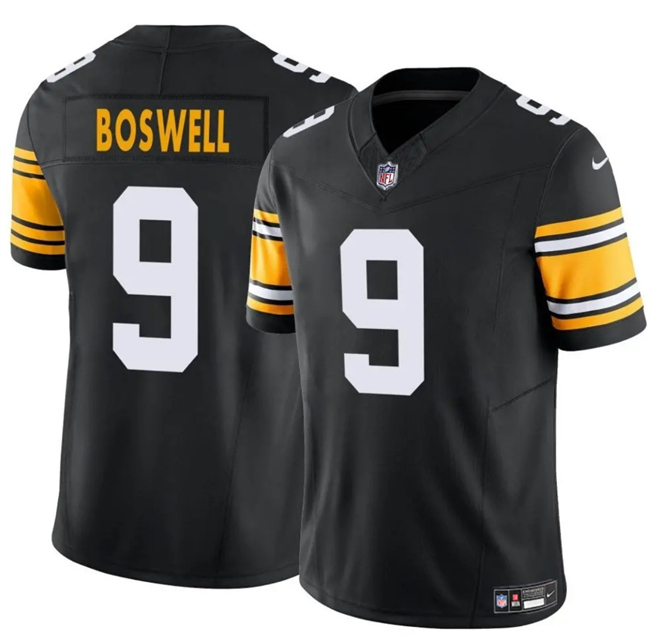 Men's Pittsburgh Steelers #9 Chris Boswell Black 2024 F.U.S.E. Alternate Vapor Untouchable Limited Stitched Jersey