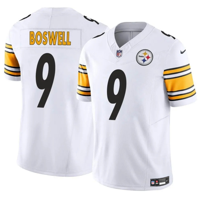 Men's Pittsburgh Steelers #9 Chris Boswell White 2024 F.U.S.E. Vapor Untouchable Limited Stitched Jersey