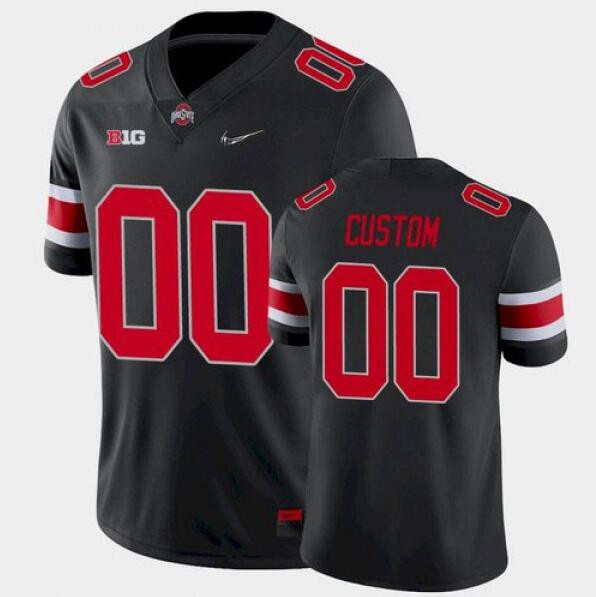 Men's Ohio State Buckeyes Active Player Custom Black Vapor Untouchable Limited Stitched Football Jersey