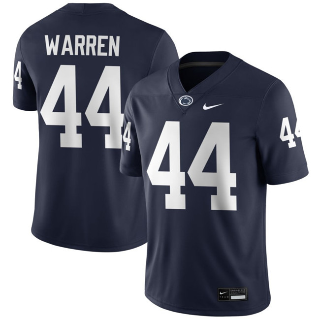 Men's Penn State Nittany Lions #44 Tyler Warren Navy Stitched Jersey