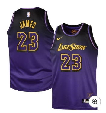 Youth Los Angeles Lakers #23 LeBron James Purple Nike NBA Jersey - 2025 City Edition