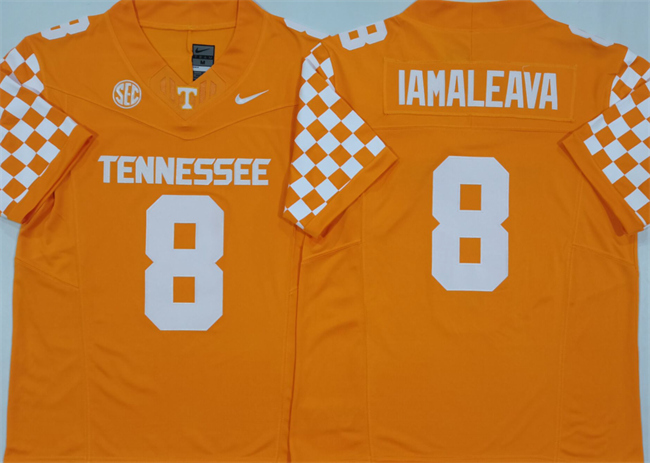 Men's Tennessee Volunteers #8 Nico Iamaleava Orange F.U.S.E. Stitched Jersey