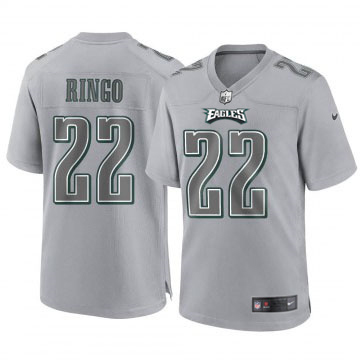 Men's Philadelphia Eagles #22 Kelee Ringo Limited Atmosphere Fashion Gray Nike Stitched NFL Jersey