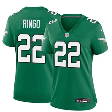 Women's Philadelphia Eagles #22 Kelee Ringo Alternate Game Kelly Green Nike Stitched NFL Jersey