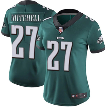 Women's Philadelphia Eagles #27 Quinyon Mitchell Vapor Limited Green Nike Stitched NFL Jersey