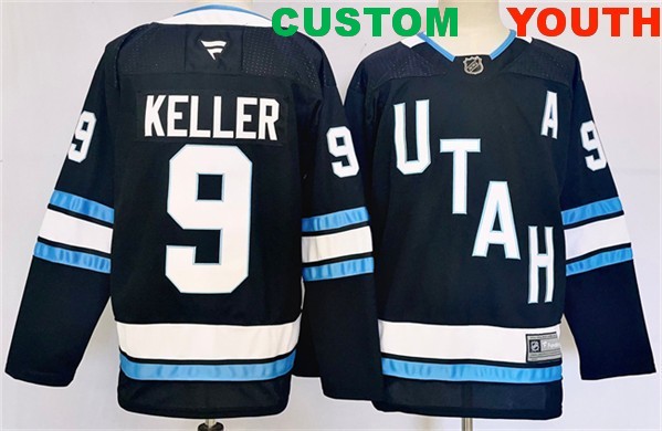 Youth Utah Hockey Club Active Player Custom Navy Stitched Hockey Jersey