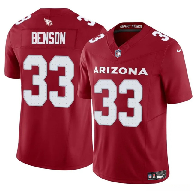 Men's Arizona Cardinals #33 Trey Benson Red 2024 F.U.S.E. Vapor Untouchable Limited Stitched