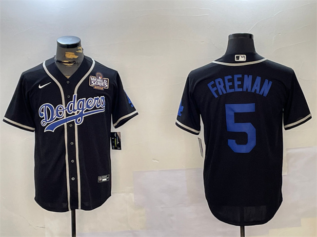 Women's Los Angeles Dodgers ACTIVE PLAYER Custom Black 2024 World Series Cool Base Stitched Baseball Jersey(Run Small)