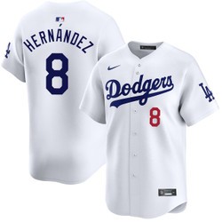 Men's Enrique Hernández Los Angeles Dodgers Nike Home White Limited Jersey