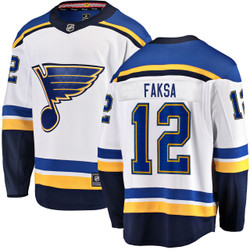 Men's Fanatics Radek Faksa St. Louis Blues Away Breakaway Jersey