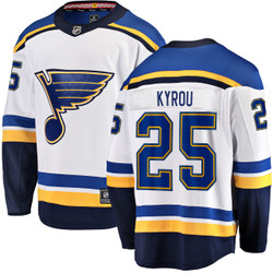 Men's Fanatics Jordan Kyrou St. Louis Blues Away Breakaway Jersey