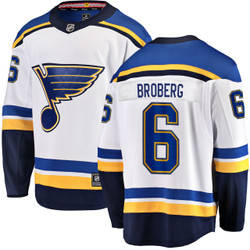 Men's Fanatics Philip Broberg St. Louis Blues Away Breakaway Jersey