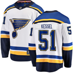 Men's Fanatics Matthew Kessel St. Louis Blues Away Breakaway Jersey