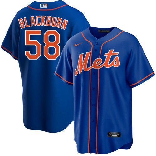 Men's Nike Paul Blackburn New York Mets Alternate Royal Jersey