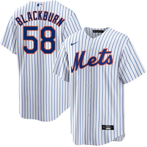 Men's Nike Paul Blackburn New York Mets Home White Jersey