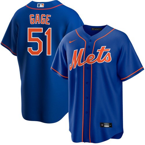 Men's Nike Matt Gage New York Mets Alternate Royal Jersey