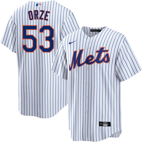 Men's Nike Eric Orze New York Mets Home White Jersey