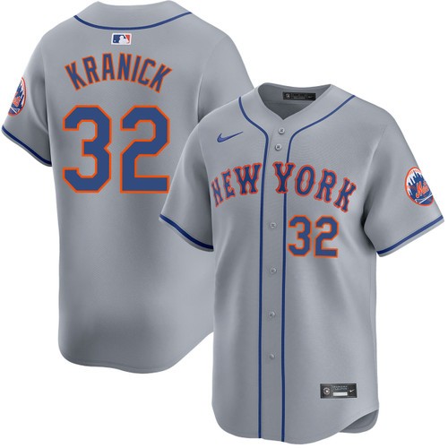 Men's Nike Max Kranick New York Mets Road Grey Limited Jersey