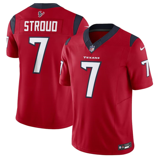 Men's Houston Texans #7 C.J. Stroud Red 2023 F.U.S.E Vapor Untouchable Football Stitched Jersey