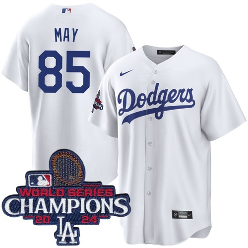 Youth Dustin May Los Angeles Dodgers Nike Home White World Series Champions Jersey