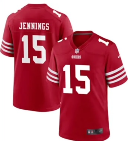 Men's San Francisco 49ers #15 Jauan Jennings 2022 New Red Vapor Untouchable Limited Stitched Jersey