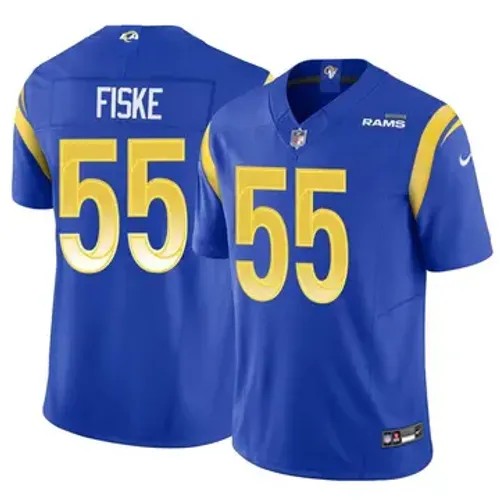 Men's Los Angeles Rams #55 Braden Fiske Vapor F.U.S.E. Limited Royal Stitched Football Jersey