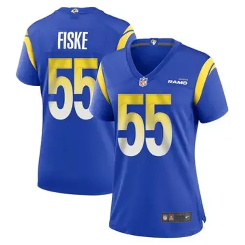 Women's Los Angeles Rams #55 Braden Fiske Vapor Limited Royal Stitched Football Jersey