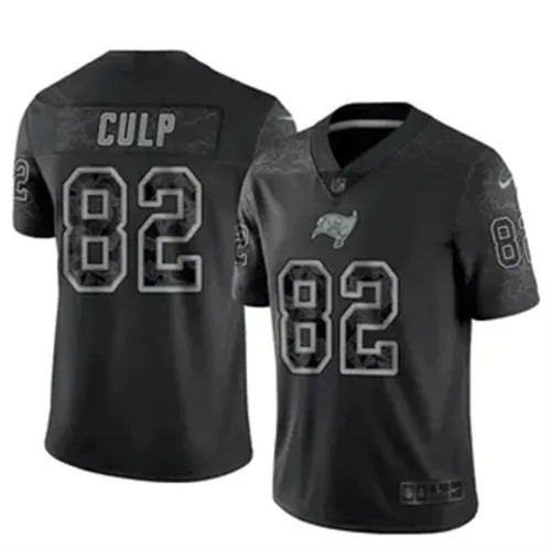 Men's Tampa Bay Buccaneers Nike #82 Devin Culp Vapor Limited Reflective Black Stitched NFL Jersey