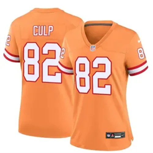 Women's Tampa Bay Buccaneers Nike #82 Devin Culp Vapor F.U.S.E. Limited Orange Stitched NFL Jersey