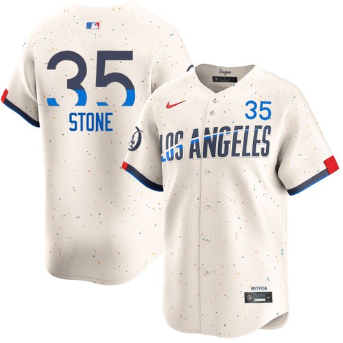 Men's Gavin Stone Los Angeles Dodgers Nike Cream 2024 City Connect Limited Stitched MLB Jersey