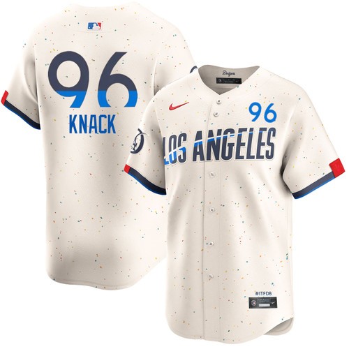 Men's Landon Knack Los Angeles Dodgers Nike Cream 2024 City Connect Limited Stitched MLB Jersey