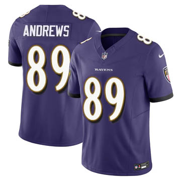 Youth Baltimore Ravens #89 Mark Andrews Purple 2024 F.U.S.E Vapor Limited Jersey