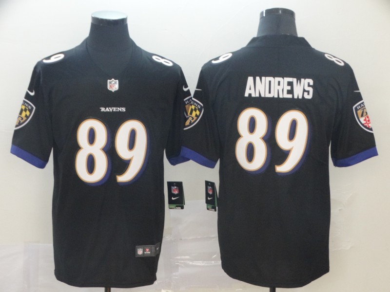 Youth Baltimore Ravens #89 Mark Andrews Black Vapor Untouchable Limited NFL Jersey