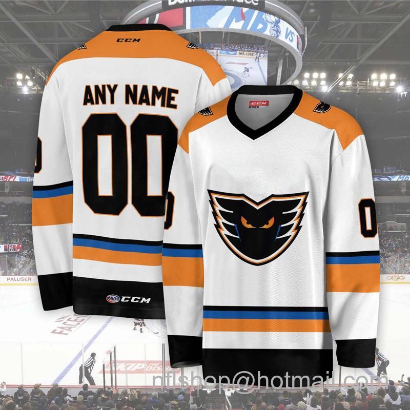 Men's Youth Customized Lehigh Valley Phantoms AHL White CCM Hockey Stitched Jersey