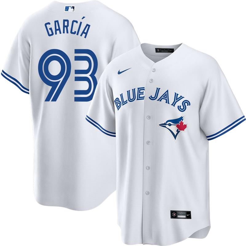 Men's Toronto Blue Jays #93 Yimi Garcia White Home Nike Stitched Baseball MLB Jersey