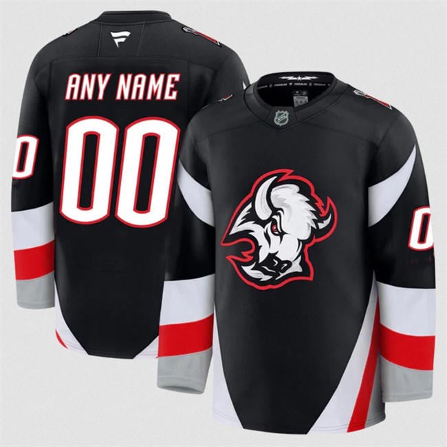 Youth Buffalo Sabres Active Player Custom Black 2024-25 Alternate Stitched Hockey Jersey