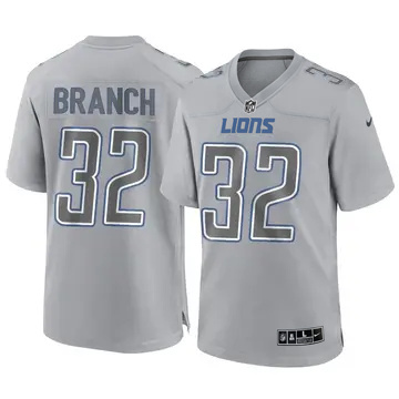 Men's Detroit Lions #32 Brian Branch Atmosphere Fashion Limited Gray Nike Stitched NFL Jersey