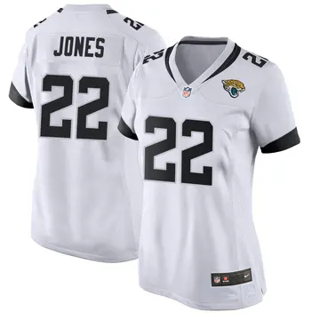 Women's Jacksonville Jaguars #22 Jarrian Jones Vapor Limited White Nike Stitched NFL Jersey