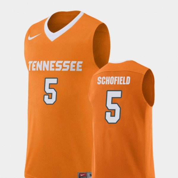 Men's Nike Tennessee Volunteers #5 Admiral Schofield Jersey Orange College Basketball