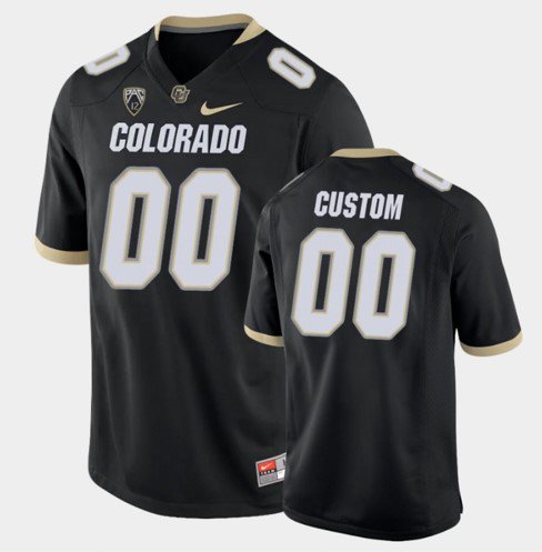 Men's Nike Custom Colorado Buffaloes Jersey Name and Number NCAA College Football Black