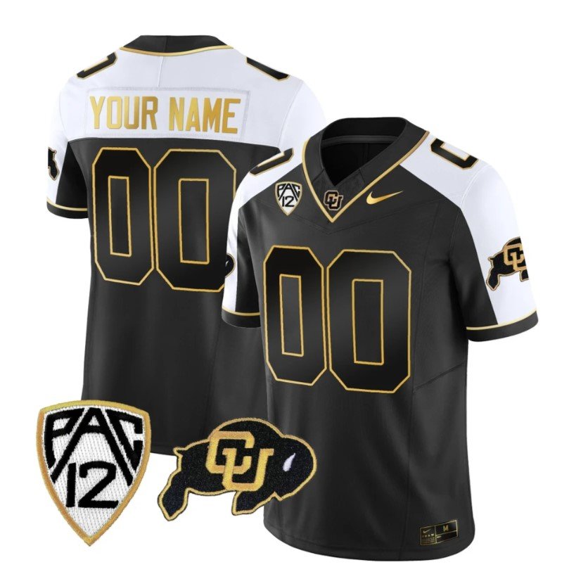 Men's Nike Custom Colorado Buffaloes Jersey Name, Number Vapor Limited Gold College Football Stitched Alternate