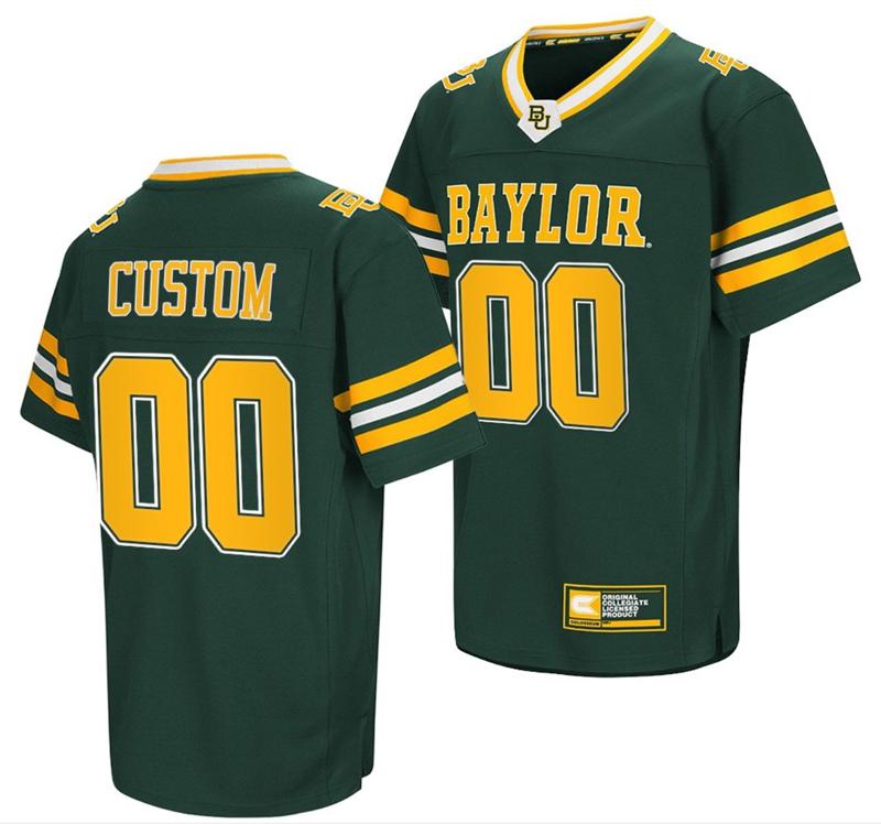 Men's Nike Custom Baylor Bears Jersey Name and Number NCAA College Football 2021-22 Green