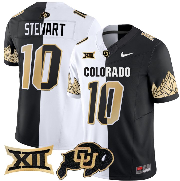 Men's Nike Kordell Stewart Jersey #10 Colorado Buffaloes Vapor Limited Football Stripeout