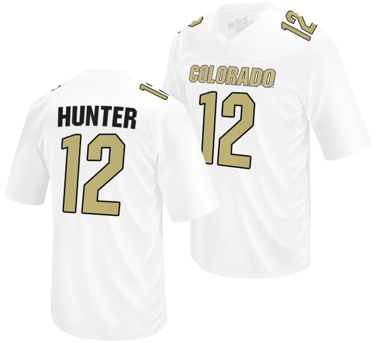 Men's Nike Colorado Buffaloes Travis Hunter Jersey #12 NIL College Football White